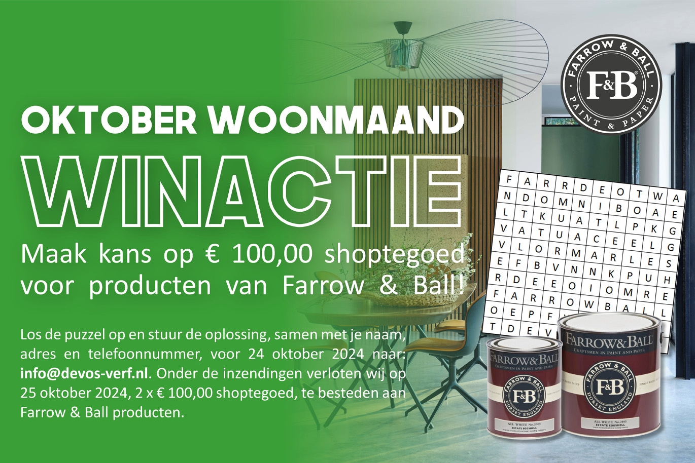 Winactie Farrow & Ball